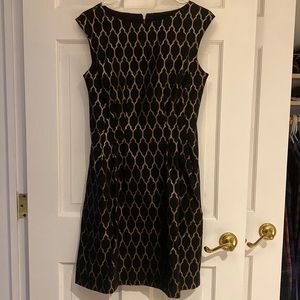Vince Camuto Black Gold Dress 8